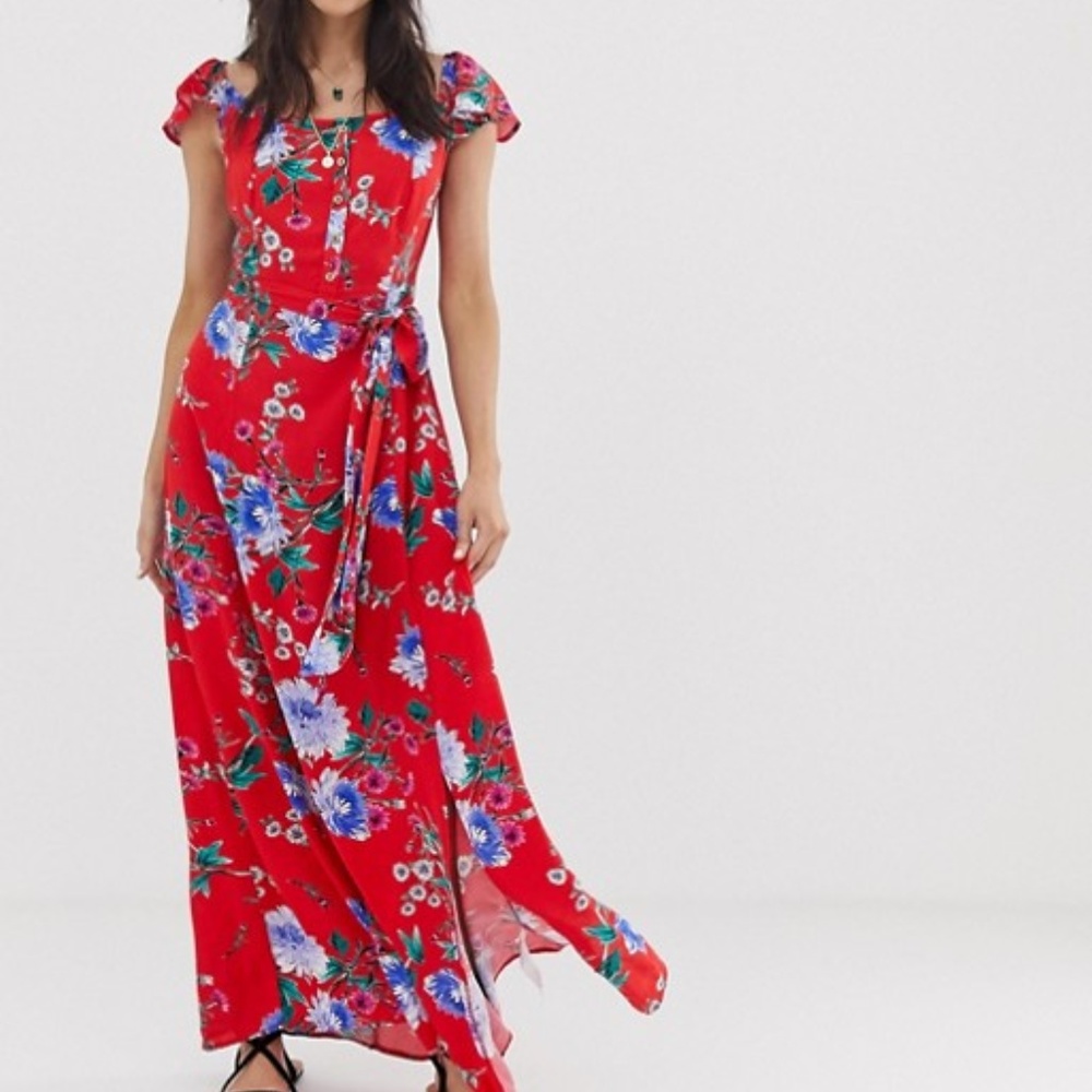 Band of Gypsies off shoulder maxi dress